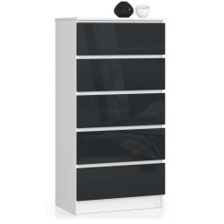 KOMODA K60 5SZ CLP GRAFIT POŁYSK