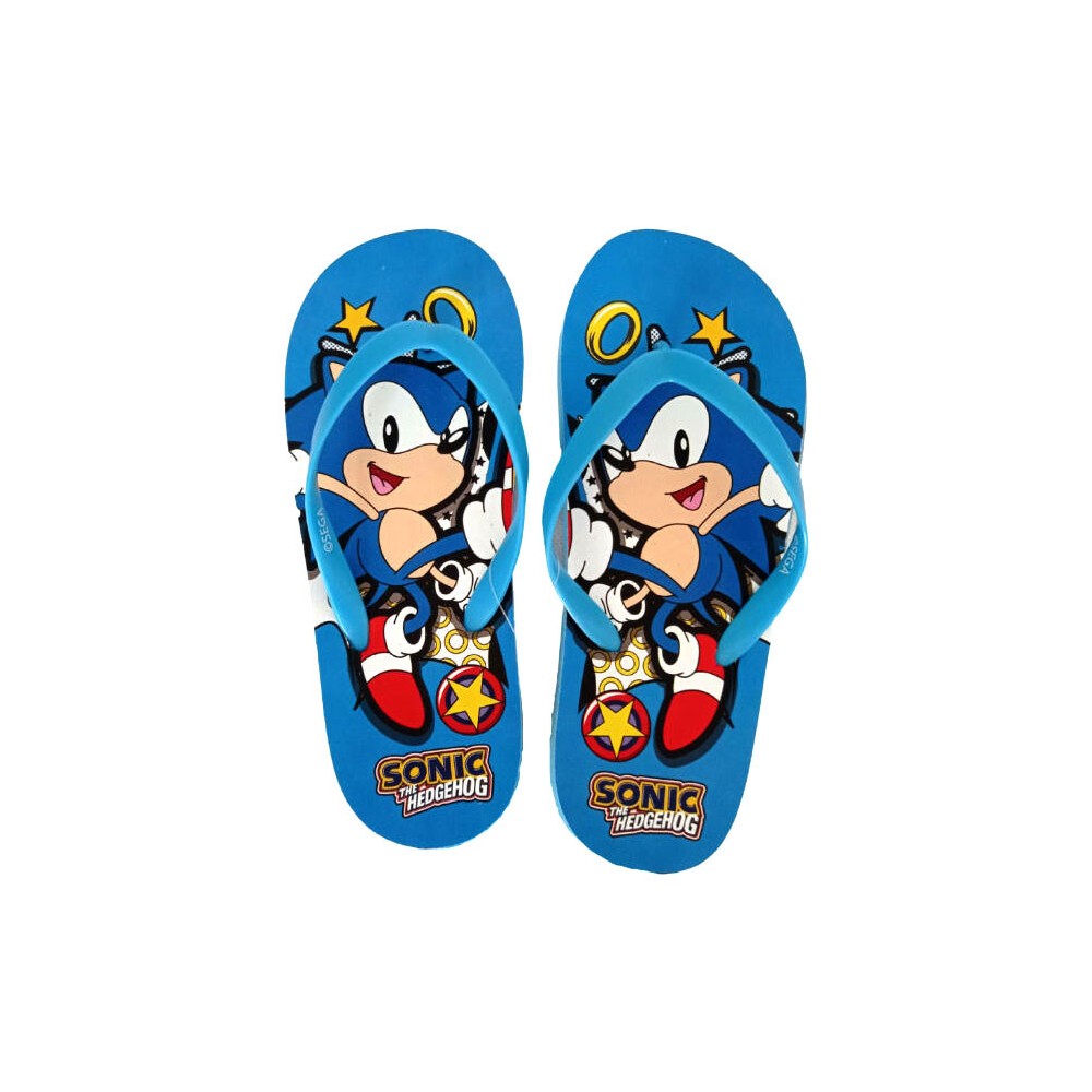 Sonic the Hedgehog Sonic the Hedgehog Sprinters Kids Flip-Flops, 25-34