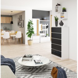 KOMODA K60 5SZ CLP GRAFIT POŁYSK