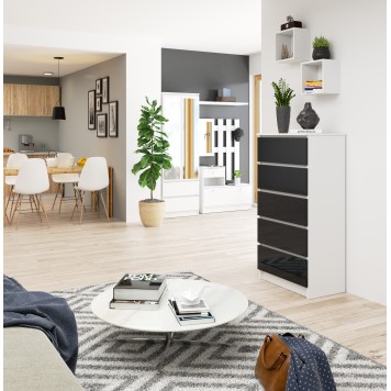 KOMODA K60 5SZ CLP GRAFIT POŁYSK