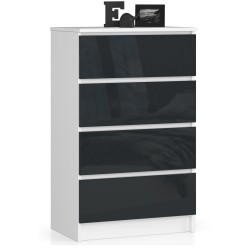 KOMODA K60 4SZ CLP GRAFIT POŁYSK