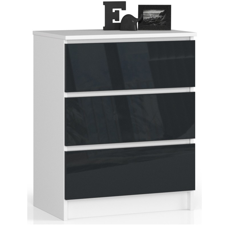 KOMODA K60 3SZ CLP GRAFIT POŁYSK