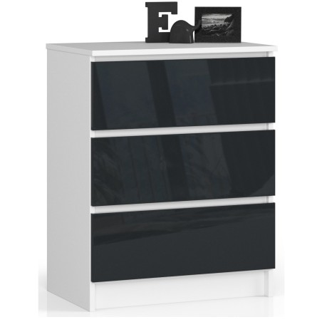 KOMODA K60 3SZ CLP GRAFIT POŁYSK