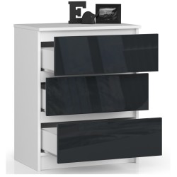 KOMODA K60 3SZ CLP GRAFIT POŁYSK