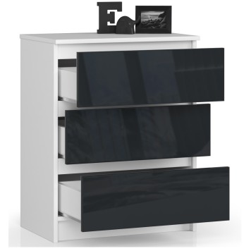 KOMODA K60 3SZ CLP GRAFIT POŁYSK