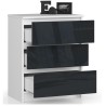 KOMODA K60 3SZ CLP GRAFIT POŁYSK
