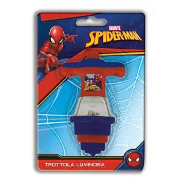 Spiderman City illuminated spinning top