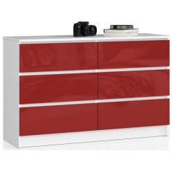 KOMODA K120 6SZ CLP CZERWONY POŁYSK