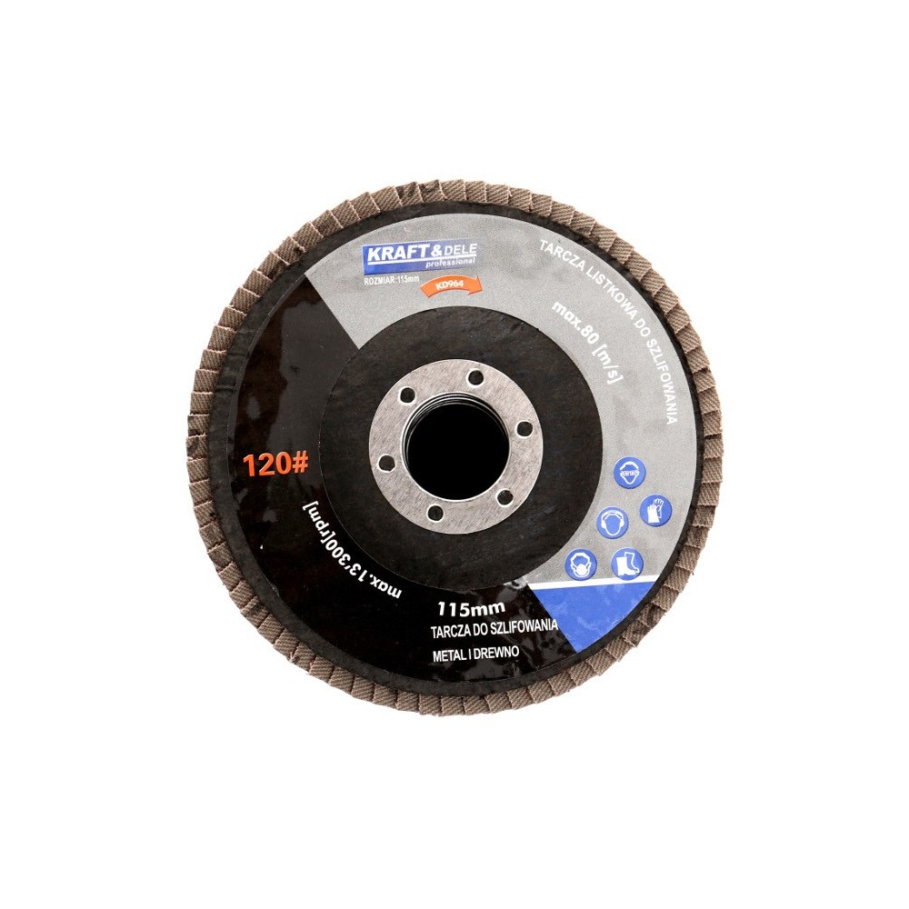 Tarcza listkowa 115mm P120 KD964