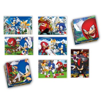 Sonic the Hedgehog Characters 4 in 1 Game Collection Clementoni