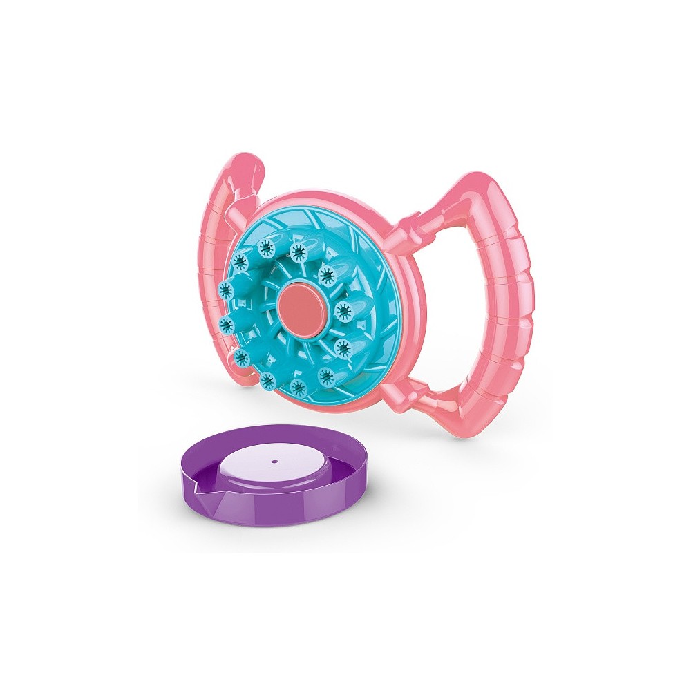 Colour steering wheel-shaped bubble machine