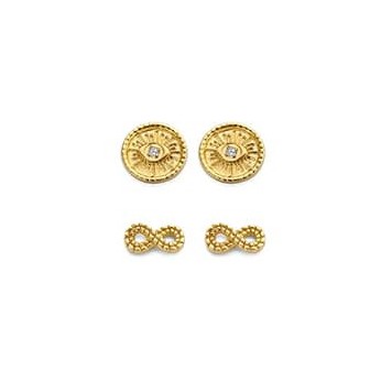 Victoria Gold-colored earring set