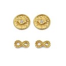 Victoria Gold-colored earring set