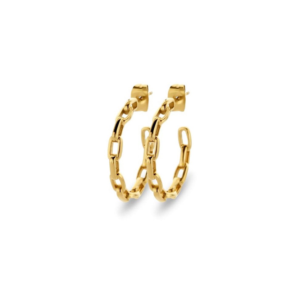 Victoria Gold Chain Pattern Earrings