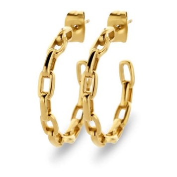 Victoria Gold Chain Pattern Earrings