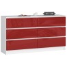 KOMODA K140 6SZ CLP CZERWONY POŁYSK