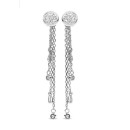 Victoria Silver-colored Earrings with White Stones