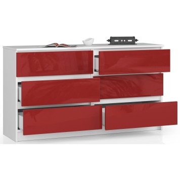 KOMODA K140 6SZ CLP CZERWONY POŁYSK