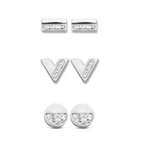 Victoria Silver colored earring set