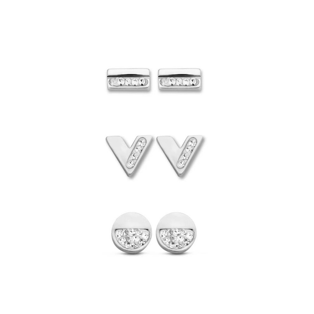 Victoria Silver colored earring set
