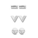 Victoria Silver colored earring set