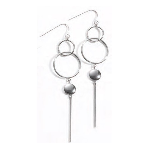 Victoria Silver-colored pendulum earrings