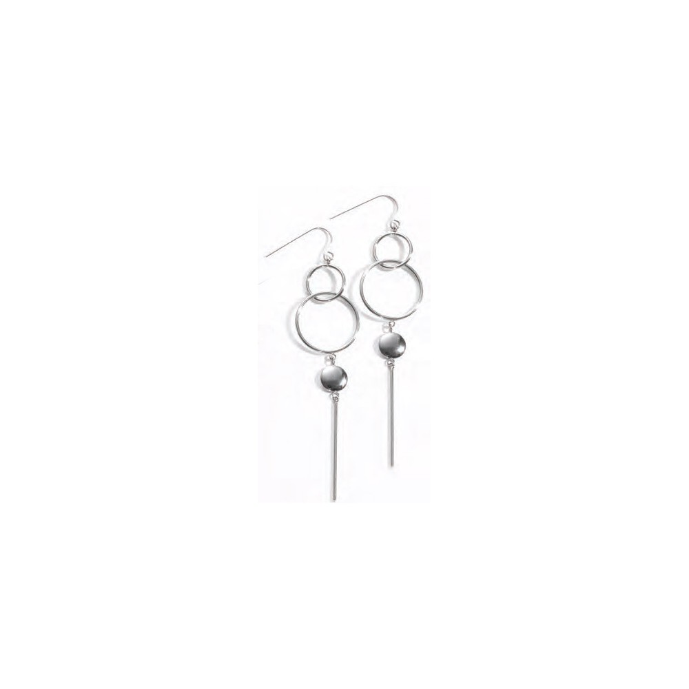 Victoria Silver-colored pendulum earrings