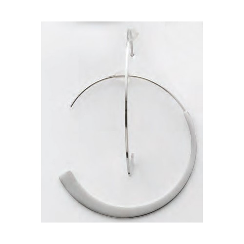 Victoria Silver Hoop Earrings