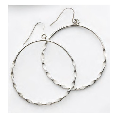 Victoria Silver-colored hoop earrings