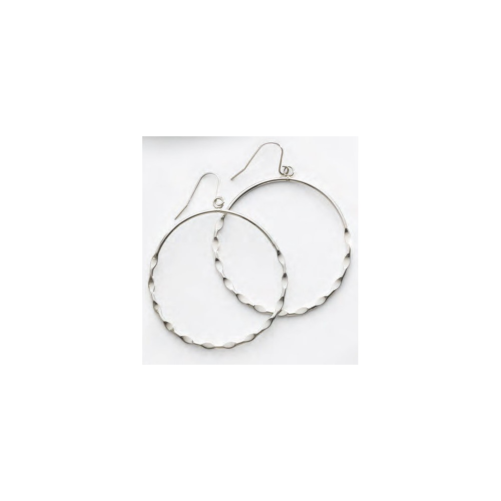 Victoria Silver-colored hoop earrings