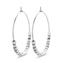 Victoria Silver Checked Earrings