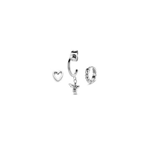 Victoria Silver Bee Earring Set