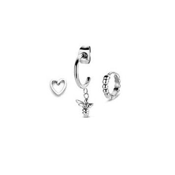 Victoria Silver Bee Earring Set