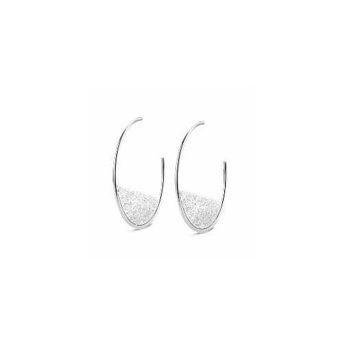 Victoria Silver Patterned Earrings