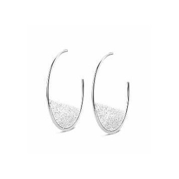 Victoria Silver Patterned Earrings
