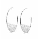 Victoria Silver Patterned Earrings