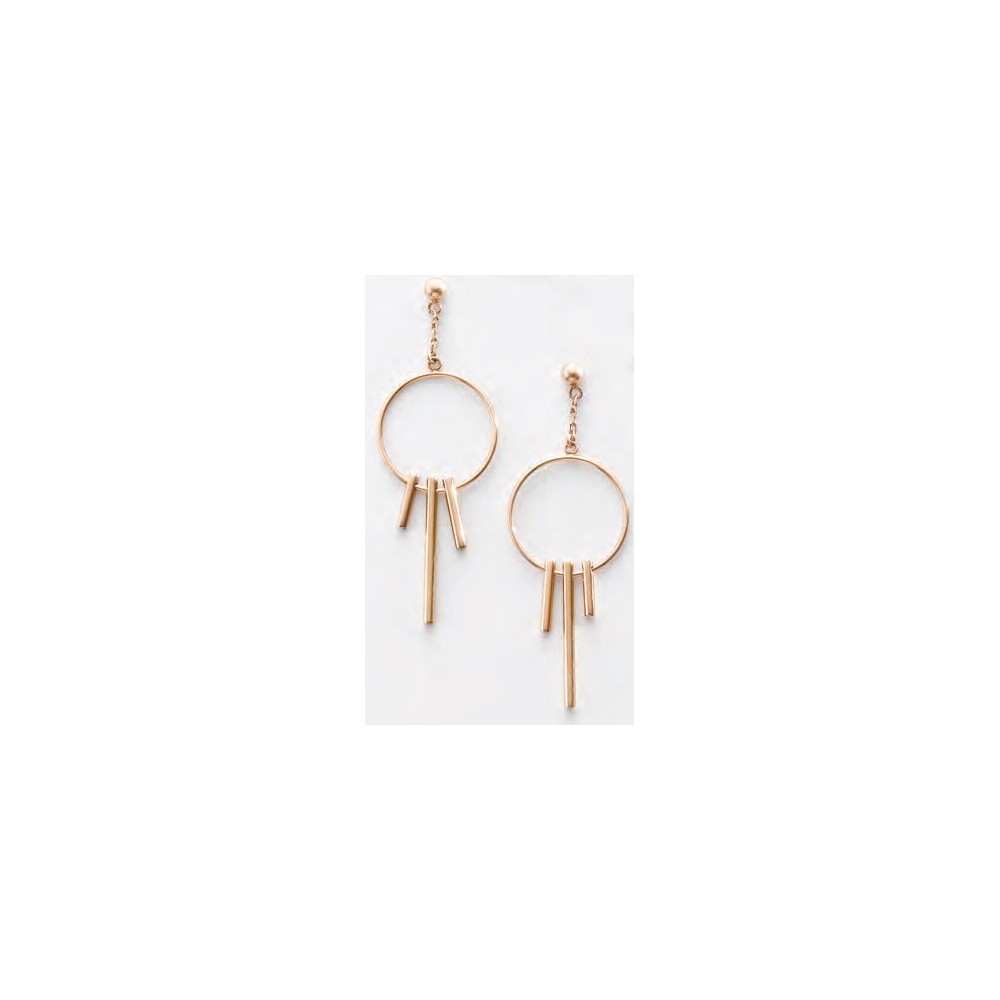 Victoria Rose gold earrings