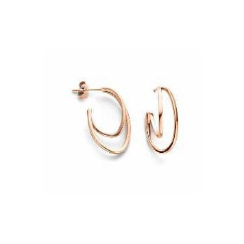Victoria Rose gold earrings
