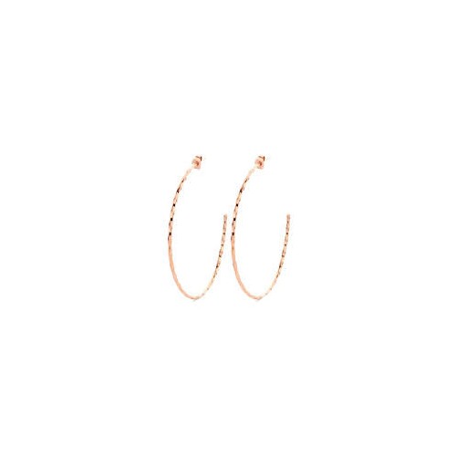 Victoria Rose gold hoop earrings