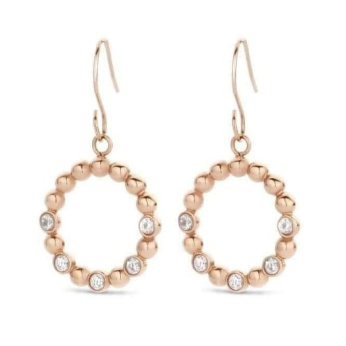 Victoria Rose gold hoop earrings