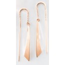 Victoria Rose gold saber earrings