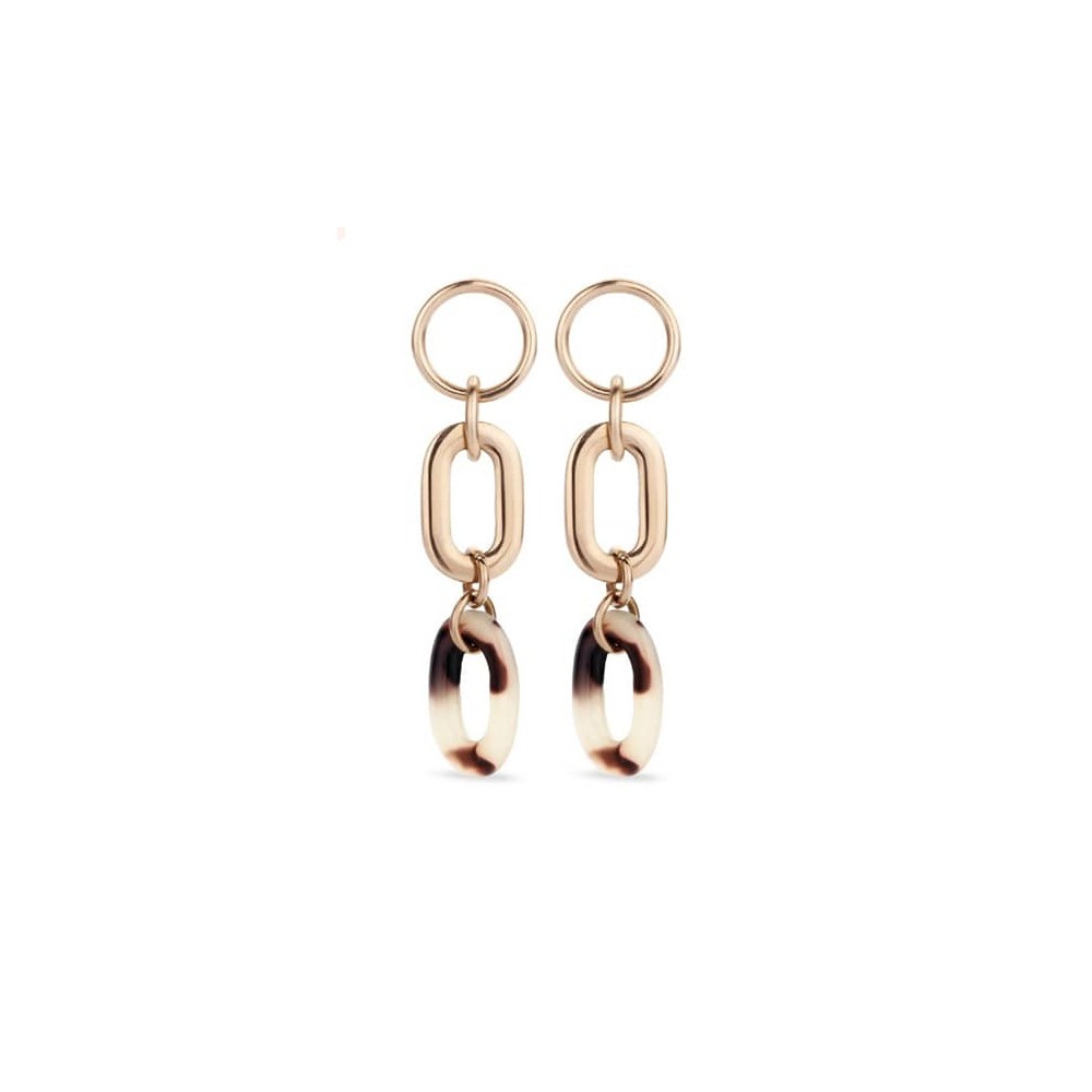 Victoria Rose gold colored earrings