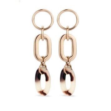 Victoria Rose gold colored earrings
