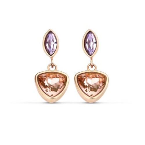 Victoria Rose Gold Colored Gemstone Earrings