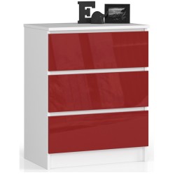 KOMODA K60 3SZ CLP CZERWONY POŁYSK