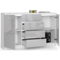 KOMODA K160 2D 4SZ CLP METALIK POŁYSK