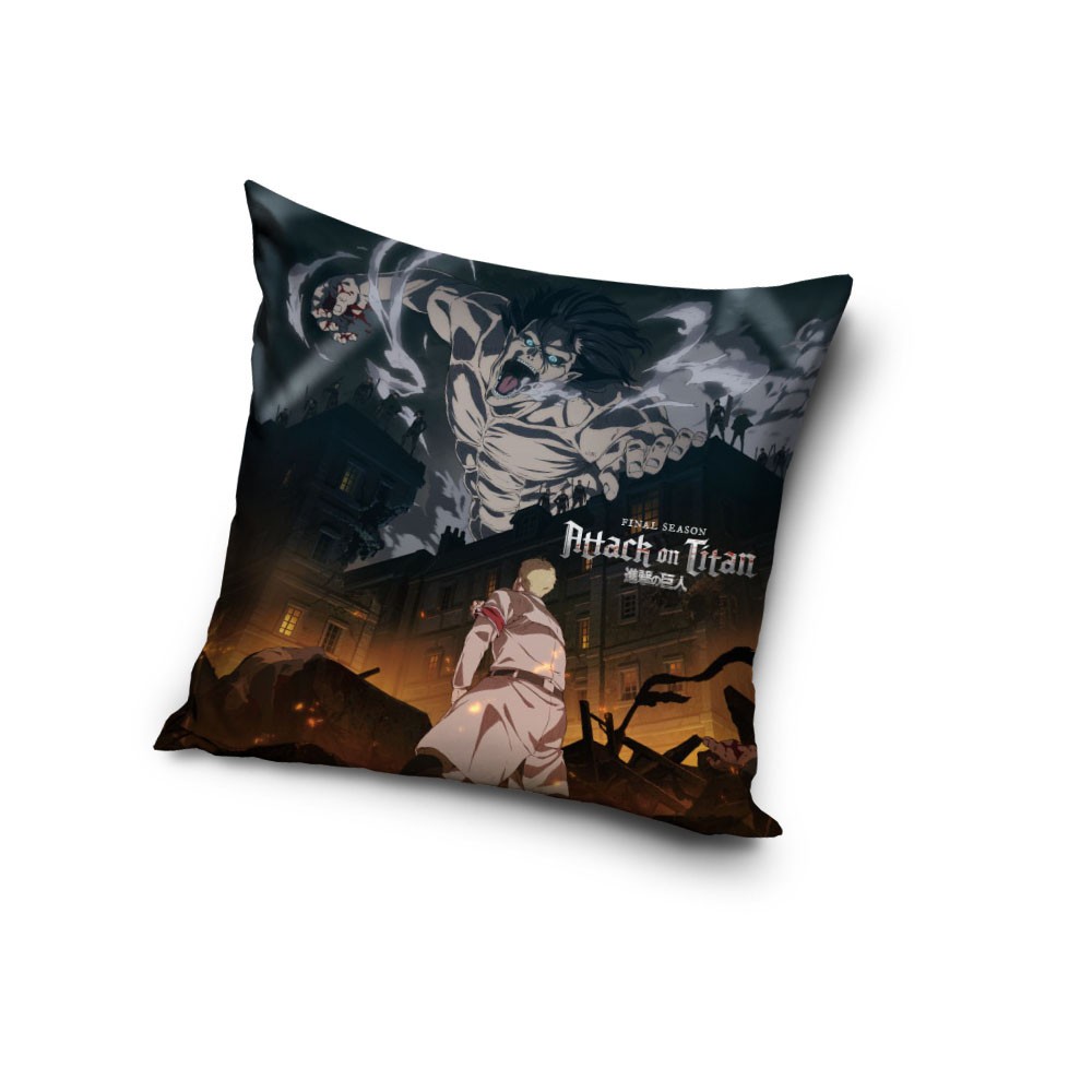 Attack on Titan Final velvet cushion cover 40x40 cm