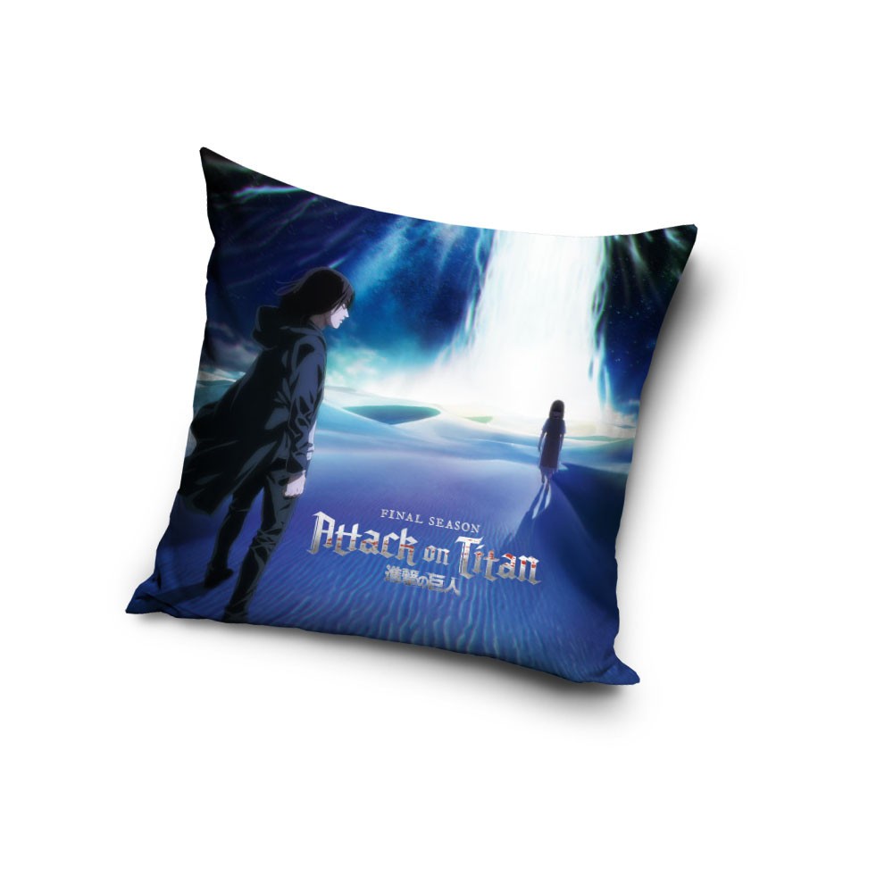 Attack on Titan Waterfall velvet cushion cover 40x40 cm