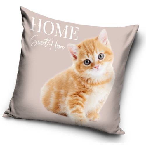 Cat Home cushion cover 40x40 cm Velour