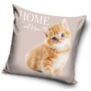 Cat Home cushion cover 40x40 cm Velour